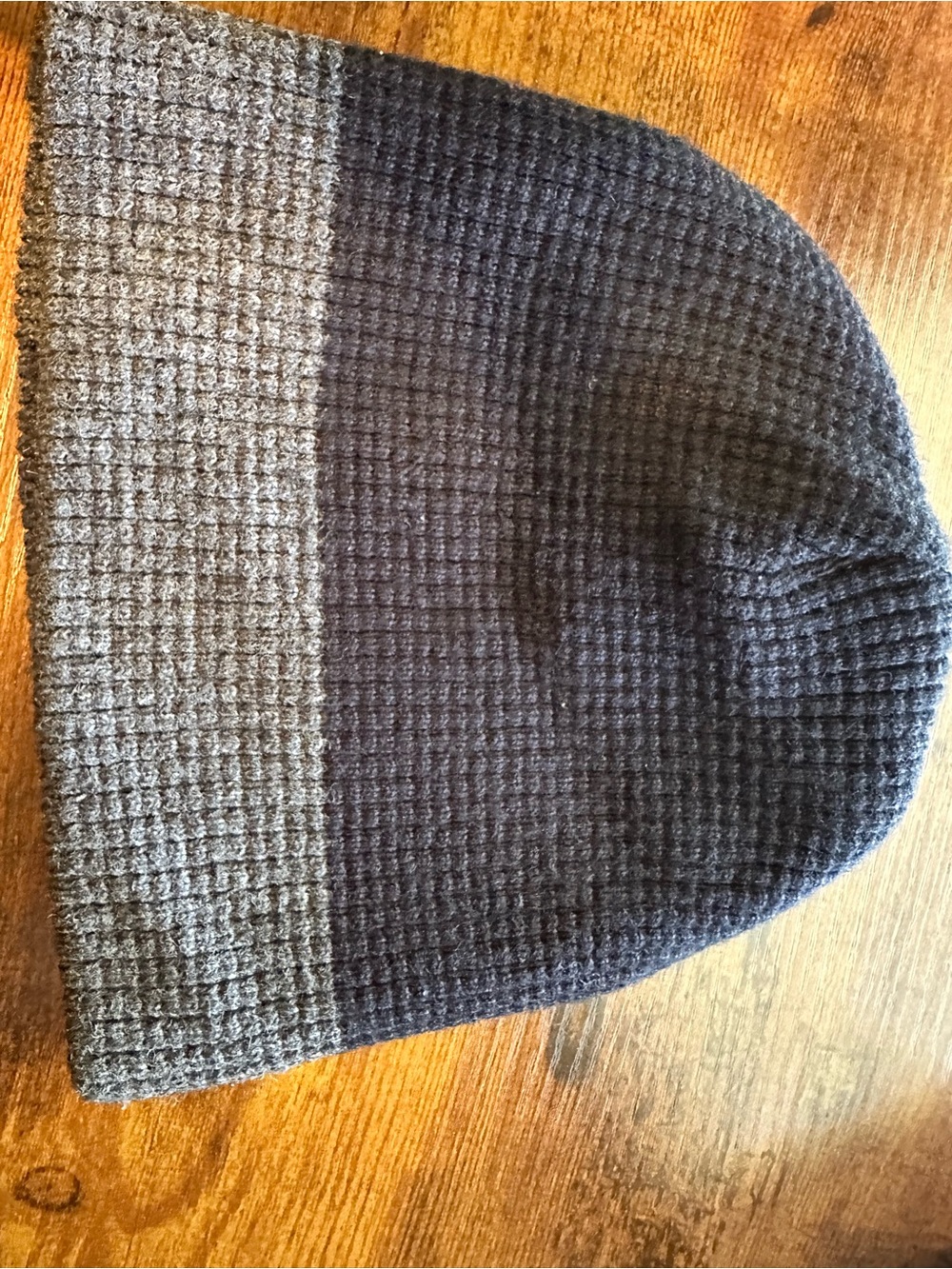 VTG 2007 Carhartt Waffle Knit Embroidered Beanie Skull Cap Gorpcore Retro Grey - Picture 2 of 4